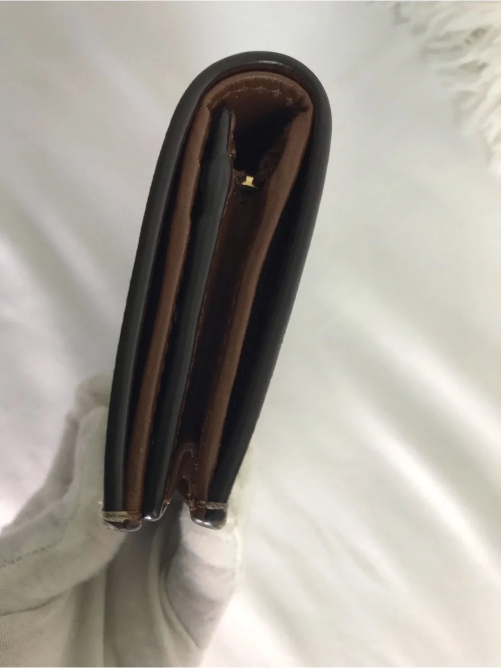 Gucci Leather/PVC Compact Wallet Monogram